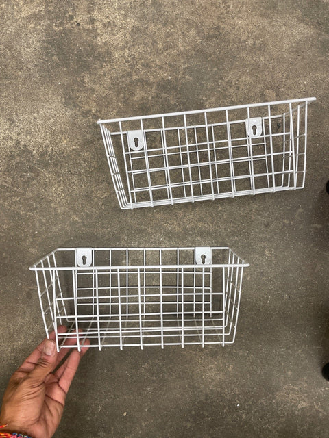 Wire Wall Hanging Basket Set