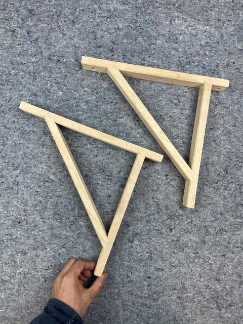 Wood Triangle Shelf Brackets