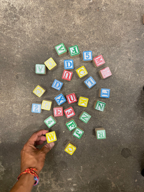 Wooden Alphabet Blocks