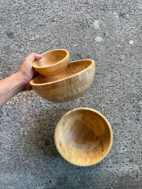 Wooden Bowls Set