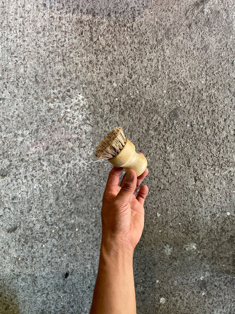 Wooden Bristle Scrub Brush