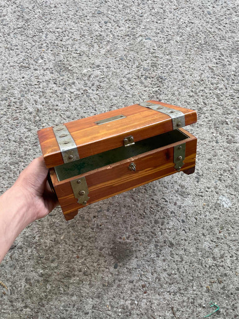 Wooden Chest, 10”x6”