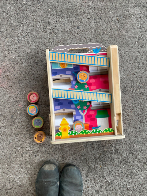 Melissa & Doug Wooden City Animal Slide Toy