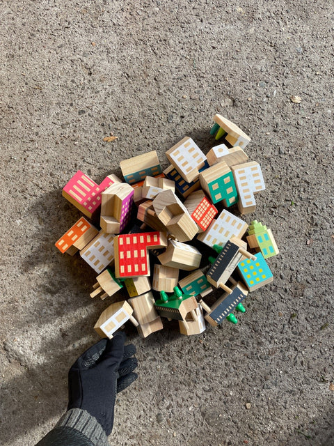 Wooden City Blocks by AreaWare
