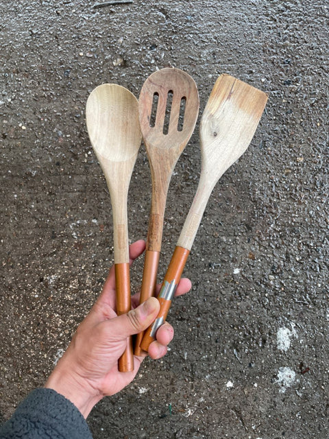 Wooden Cooking Utensil Trio
