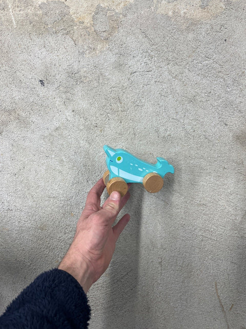 Wooden Dolphin Car