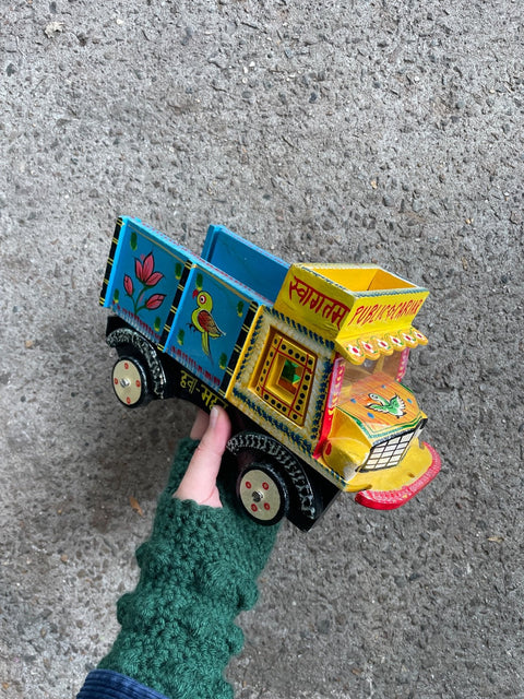 Wooden Hand-Painted Truck Toy
