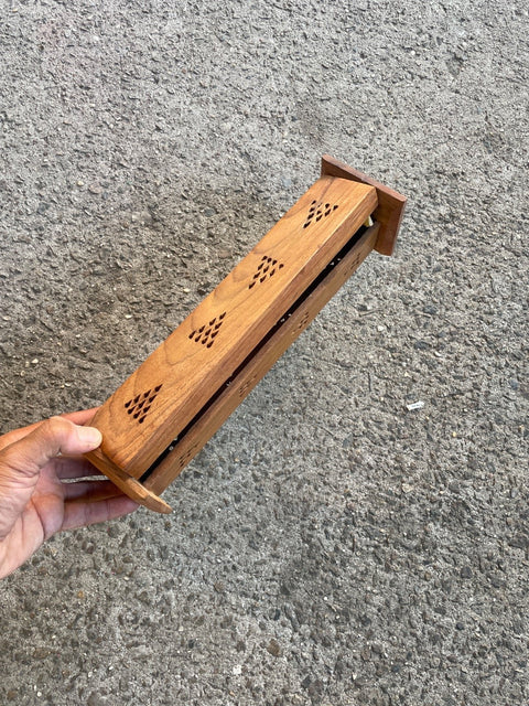 Wooden Incense Holder Box