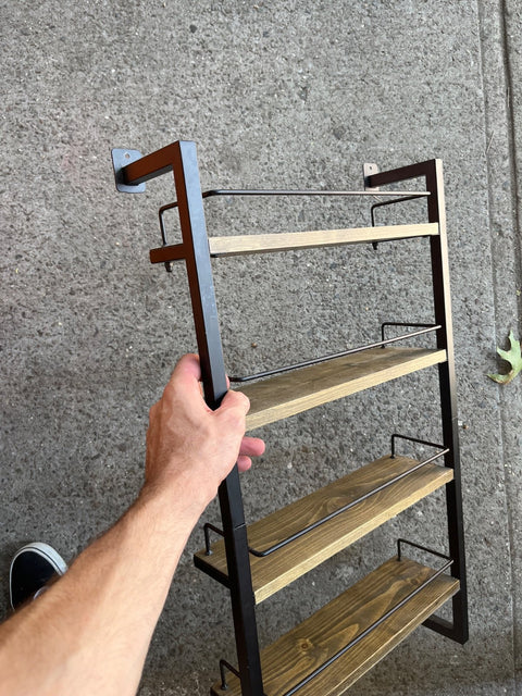 Wooden Ladder Shelf, W15xD4xH28"