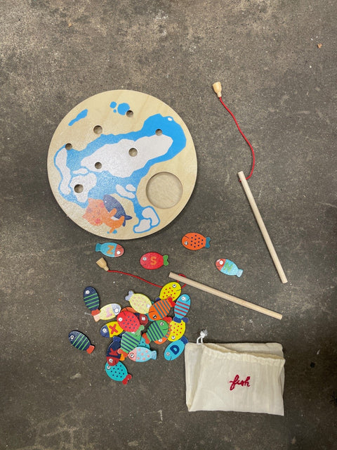 Wooden Magnetic Fishing Game