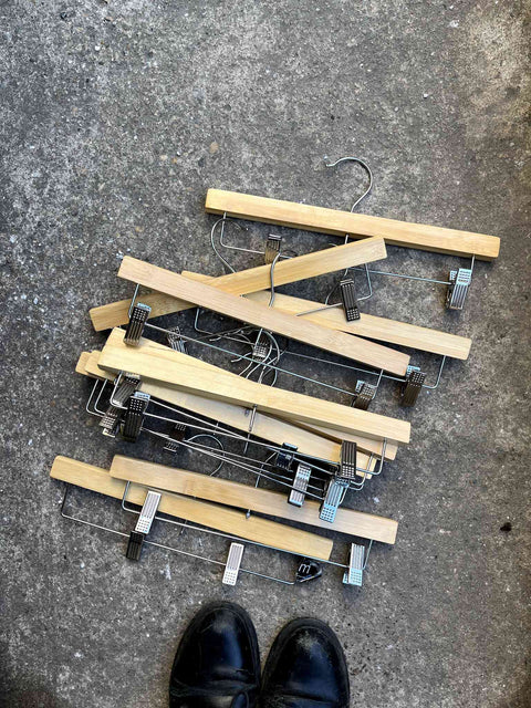 Wooden Pants Hangers Set