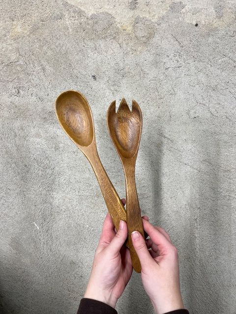 Wooden Salad Serving Set