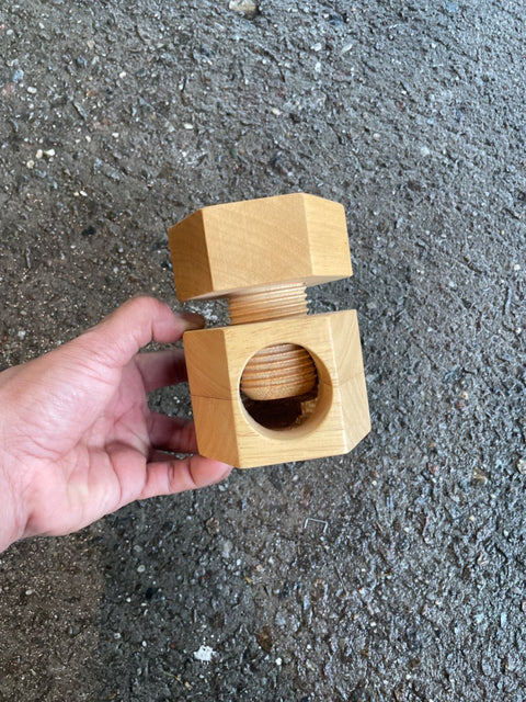 Wooden Screw Nut Cracker