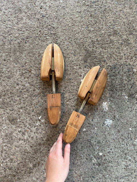Wooden Shoe Tree Set