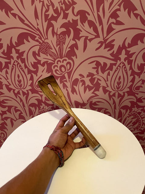 Wooden Slotted Salad Utensil