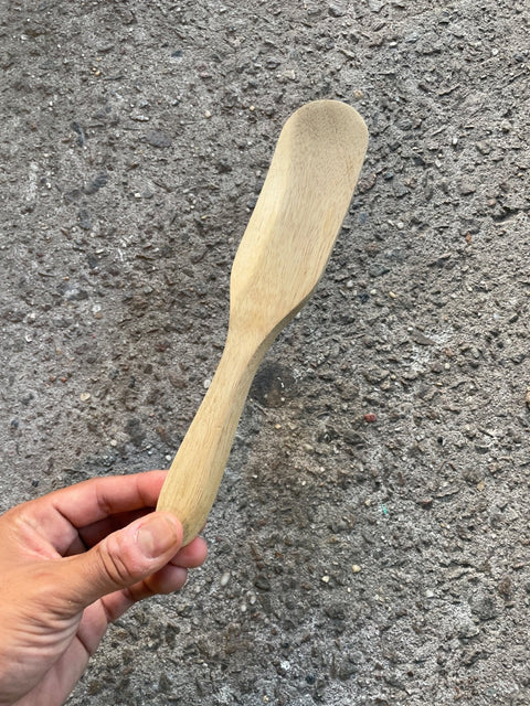Wooden Spatula In Hand