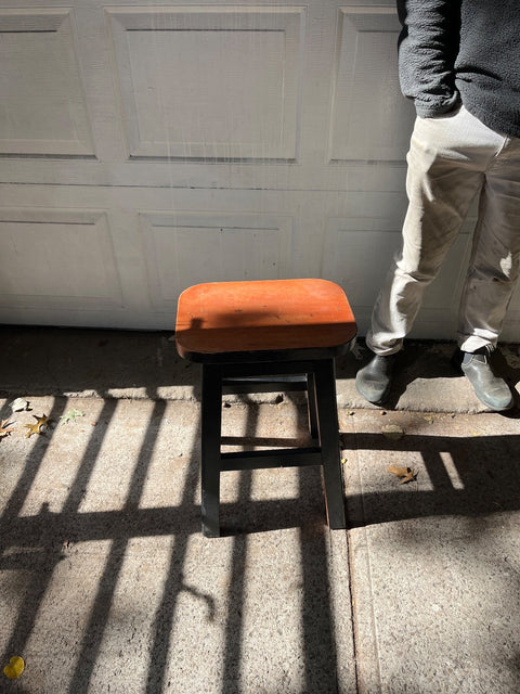 Wooden Stool, 22" High