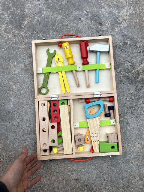 Wooden Tool Set for Kids
