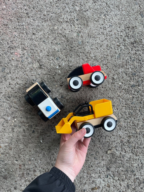 Wooden Toy Cars Set