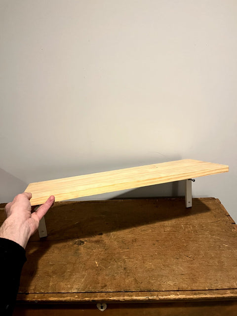 Wooden Wall Shelf, W9.5xL24"