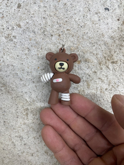 Wounded Teddy Bear Keychain