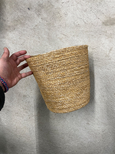 Woven Bathroom Trash Basket
