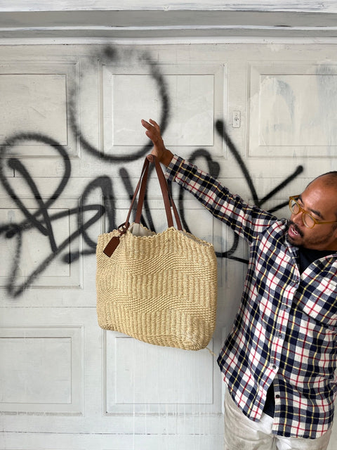 Woven Beach Tote Bag