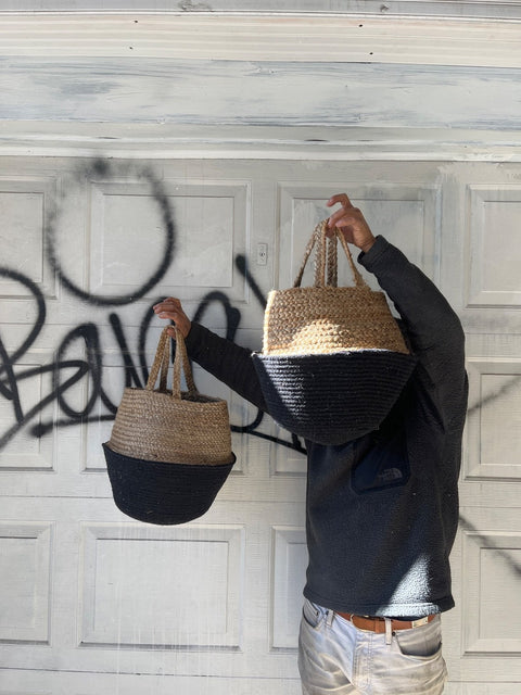 Woven Plant Baskets Duo