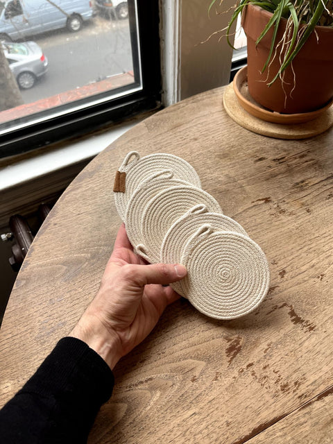 Woven Rope Coaster Set