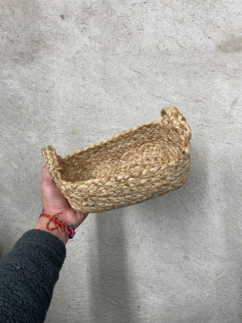Woven Rustic Jute Basket
