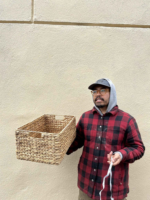 Woven Storage Basket, 12x17x8"