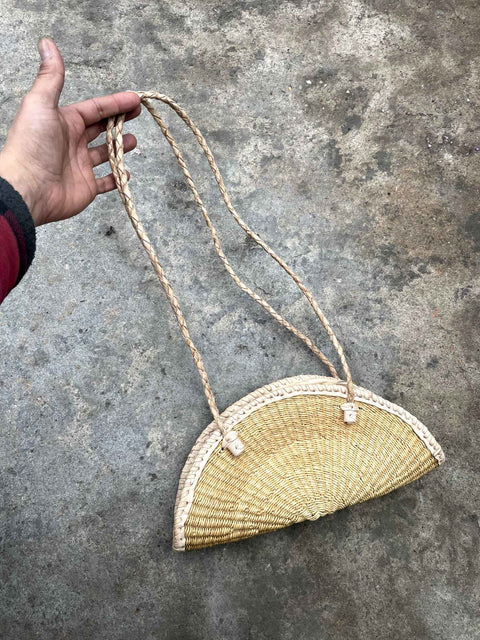 Woven Straw Handbag