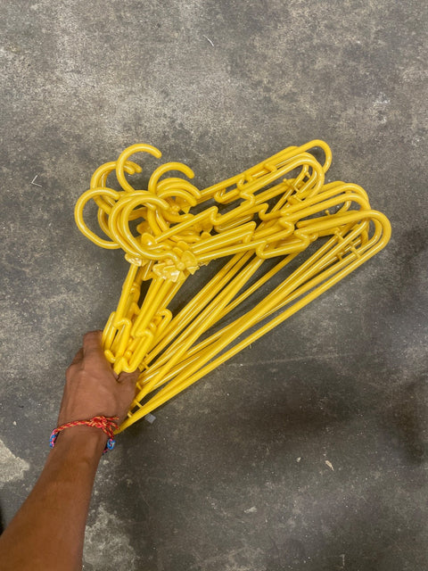 Yellow Clothes Hangers