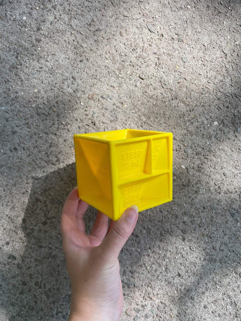 Yellow Nested Measuring Cube