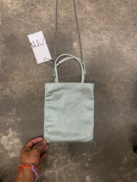 Zara Mini Silver Party Bag