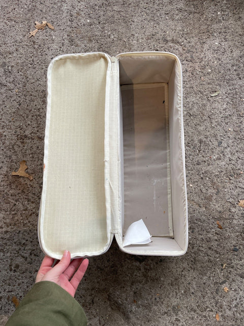 Zippered Fabric Storage Box