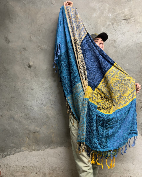 Nice Bohemian Pattern Fringe Throw Blanket, 60x80"