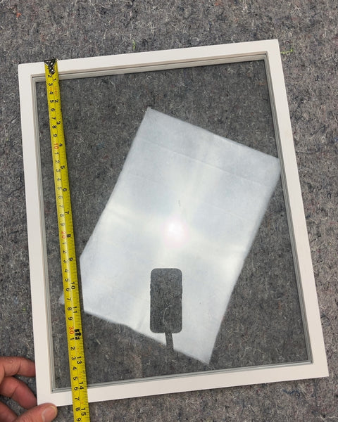 White Glass Picture Frame, 12x15"