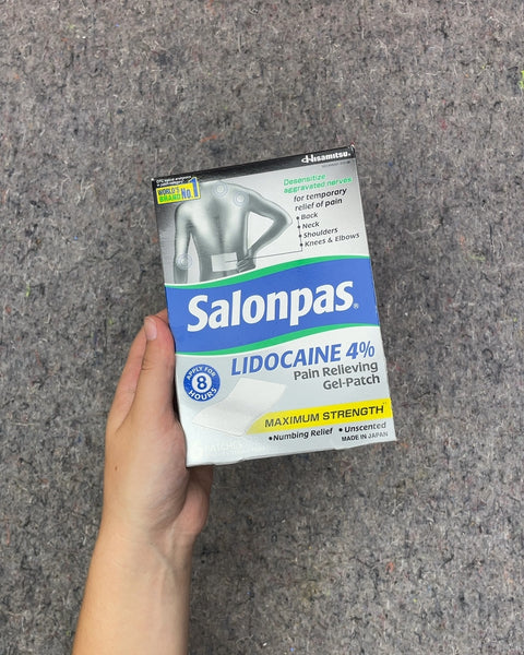 Salonpas Lidocaine 4% Pain Relieving Gel-Patch
