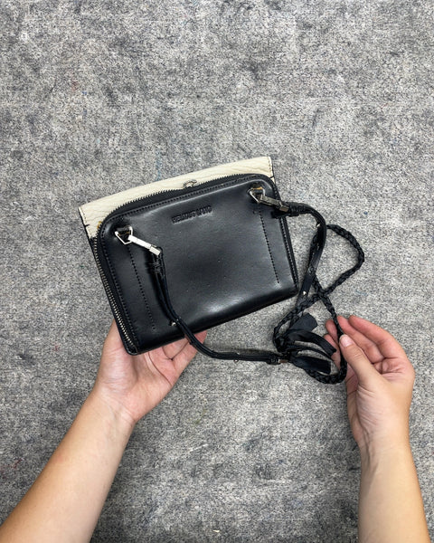 Helmut Lang Two-Tone Leather Crossbody Bag, Needs A Little Love