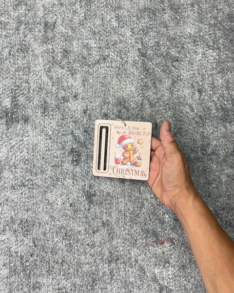Gingerbread Man Christmas Gift Card Holder