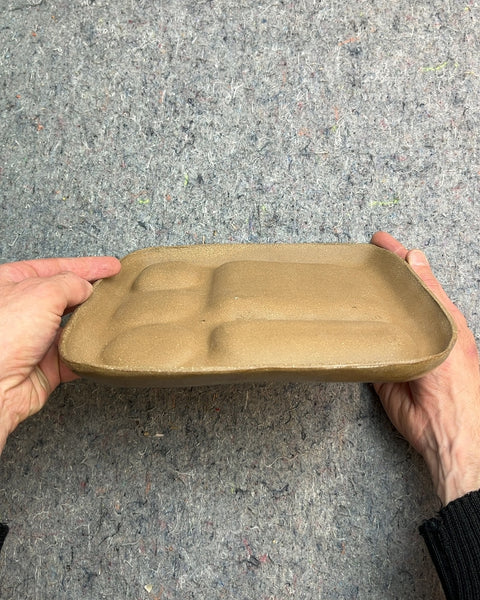 Handmade Ceramic Paint Palette With A Brush Rest