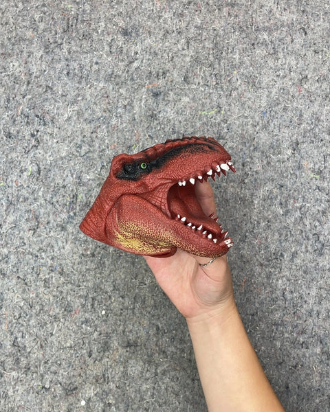 Red Dinosaur Hand Puppet