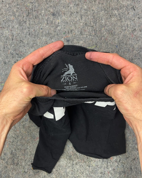 Johnny Cash Black Cropped T-Shirt, Size S