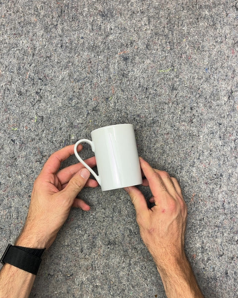 Elegant White Ceramic Coffee Mug