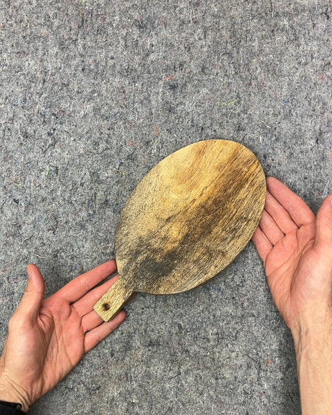 Wooden Paddle Cutting Board, L11"