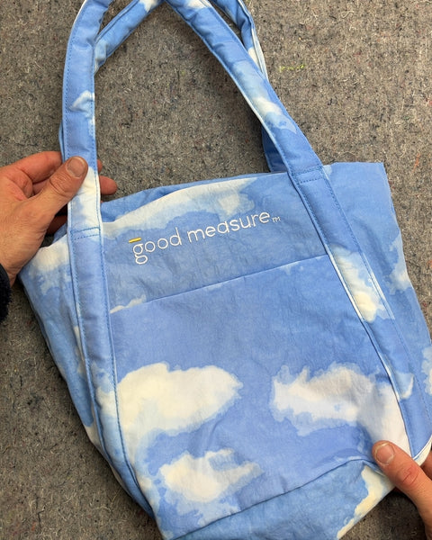 Good Measure x BAGGU Cloud Print Tote Bag
