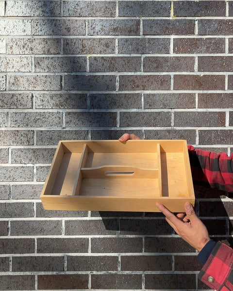 Wooden Organizer Tray, 10x17"