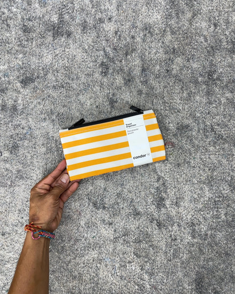 Condor Striped Travel Documents Pouch Organizer