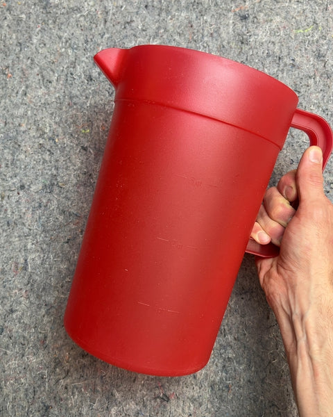 Bigass Red Plastic Pitcher